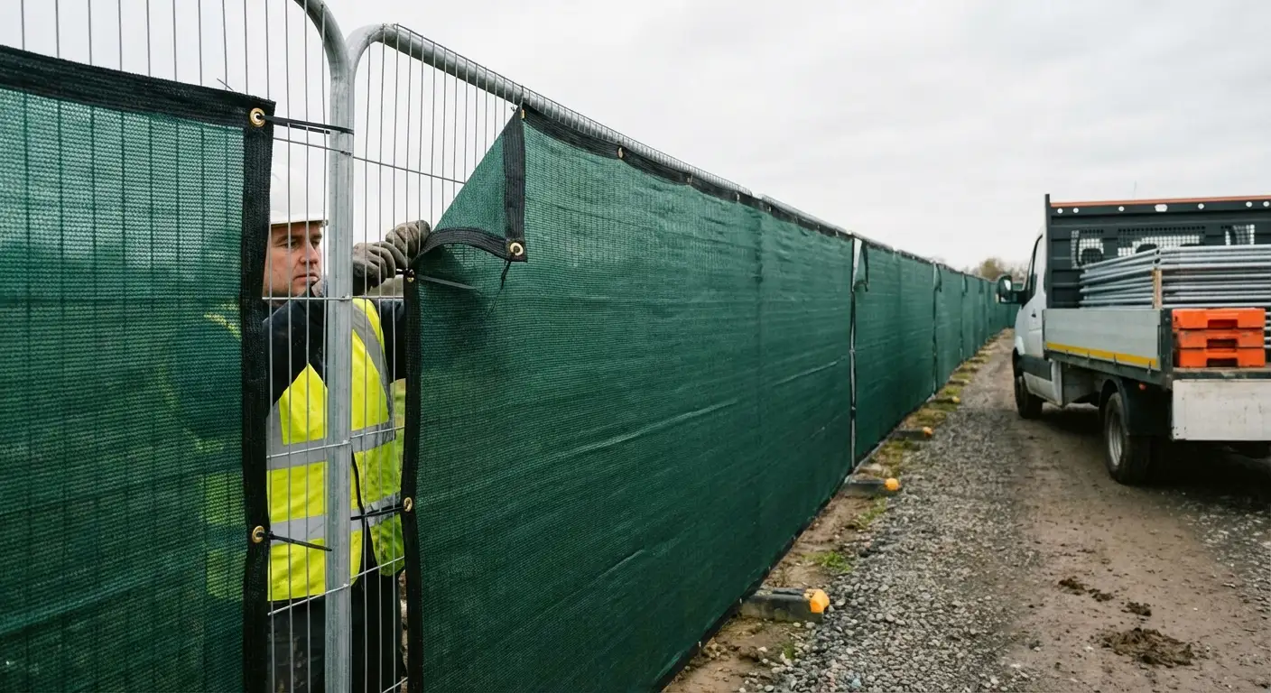 High security temporary fencing perimeter in Euless, TX
