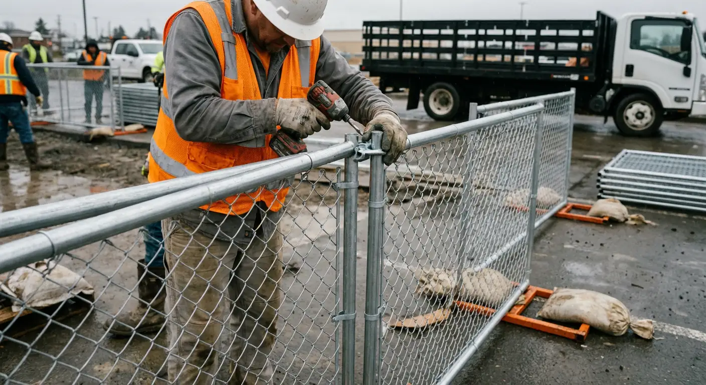 Physical security fencing for site investigation in Euless, TX