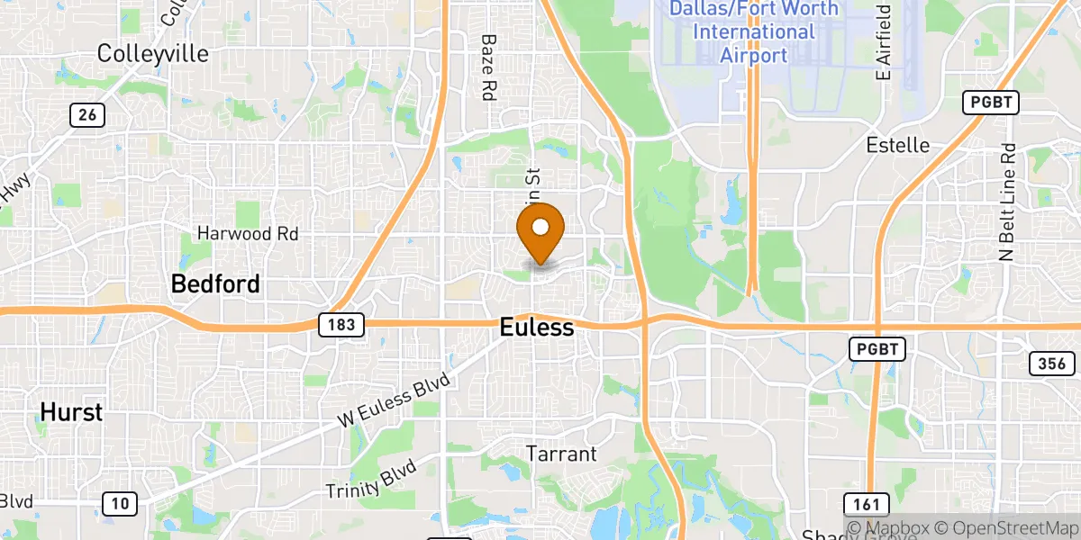 neighborhood map in Euless, TX
