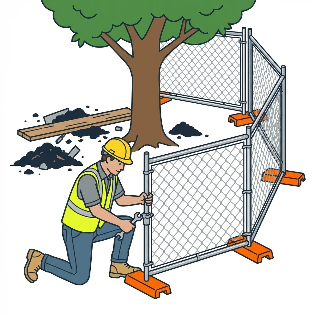 Infographic detailing common tree protection violations and prevention in Euless, TX
